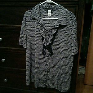 Black and White blouse